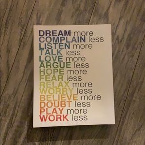 Home decor - dream sign